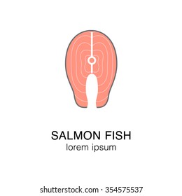 Salmon fish vector illustration