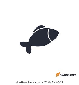 Salmon icon vector illustration. Salmon symbol isolated on white background