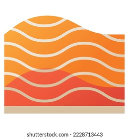 Salmon isolated on white background, illustration, icon, element