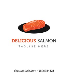 Salmon Logo Isolated On White Background Stock Vector (Royalty Free ...