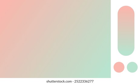 Fondo de gradiente de salmón y menta con un patrón borroso claro. Ilustración Abstractas con diseño de desenfoque de gradiente. Fondo abstracto de color borroso. Gradiente colorido. Ilustración vectorial