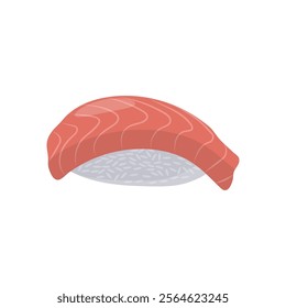 Salmon Nigiri Seafood Vector Illustration, Isolated