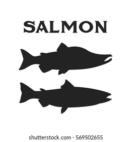 Salmon on vintage style for logo.