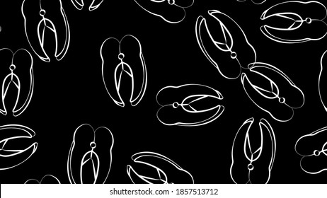 salmon on a yellow background, vector illustration