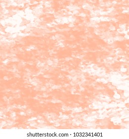 salmon pink watercolor splash pattern with horizontal aligned stains, vector illustration