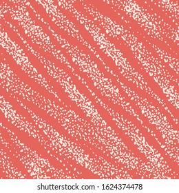 Salmon Red and Beige Vector seamless check pattern. Allover pattern. Ink grunge grid. Hand drawn seamless check pattern. Graphic background with ethnic tartan. Seamless check pattern background.