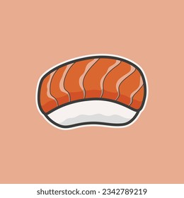 salmon sashimi clip art vector