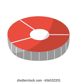 salmon slice isolated icon