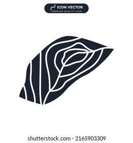 salmon steak icon symbol template for graphic and web design collection logo vector illustration