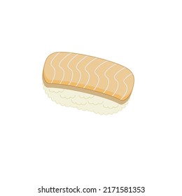 salmon sushi icon vector illustration