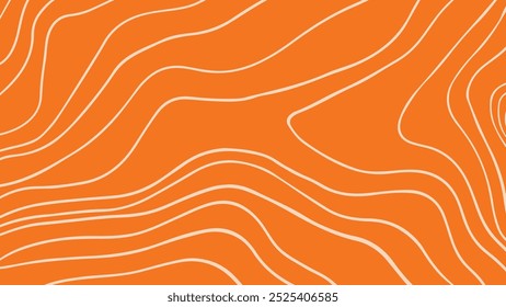 Salmon texture wavy pattern. Raw meat of fish illustration
