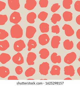 Salmon and White tie dye seamless pattern.  Shibori seamless print. Watercolor hand drawn batik.  Handmade watercolour shirt tie dye pattern. Japan traditional tile. Pink and White shibori.