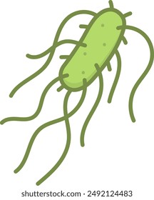 A salmonella isolated vector illustration