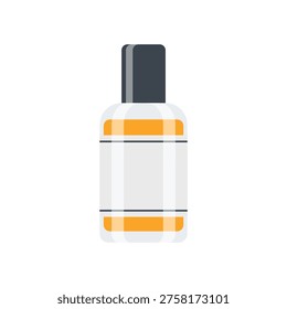 Salon aftershave spray bottle flat vector design on white background