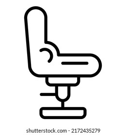 Salon Chair Icon Outline Vector. Hair Barber. Man Fashion