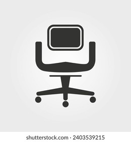 Icono de silla de salón - Ilustración vectorial simple
