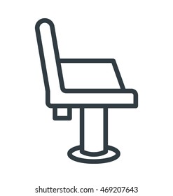 Salon Chair Vector Icon