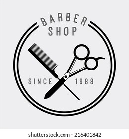 salon design over background vector illustration
