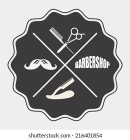 salon design over white background vector illustration