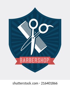 salon design over white background vector illustration