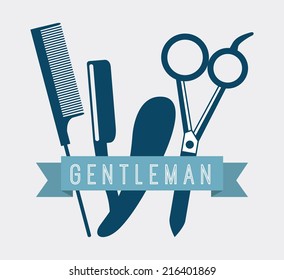 salon design over white background vector illustration