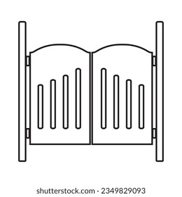 Symbol der Salontür Vektorgrafik Symbol Design