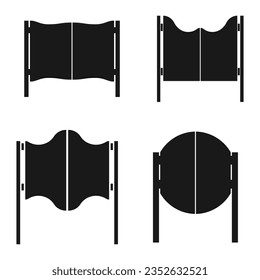 Salon door icon vector illustration symbol design