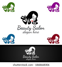 Salon Fashion Logo for Beauty Hairstylist, Cosmetics, or Boutique 