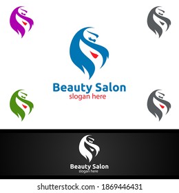 Salon Fashion Logo for Beauty Hairstylist, Cosmetics, or Boutique 