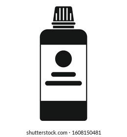 Salon hair dye bottle icon. Simple illustration of salon hair dye bottle vector icon for web design isolated on white background