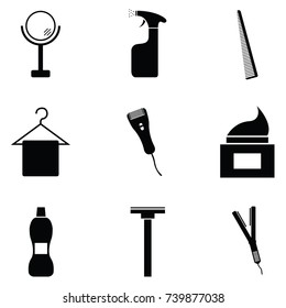 salon icon set
