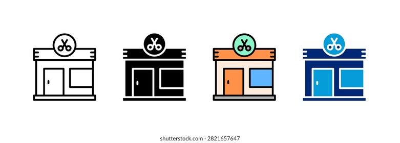 Salon Icon Set Multiple Style Vector Illustration