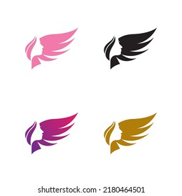 Salon logo template icon set