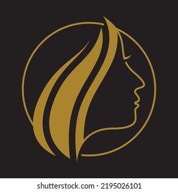 Icono de plantilla de logotipo de salón vectorial