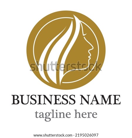 Salon logo template icon vector