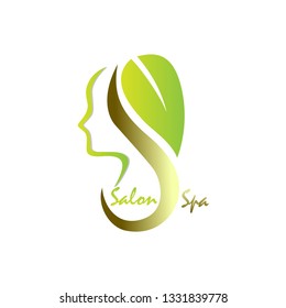  salon and spa with green leaf