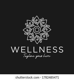 Salon and SPA Logo vector logo for Beauty woman and relaxation treatments, Vector female fashion logo design template