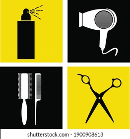 salon supplies icon for beauty business. Vector EPS 10