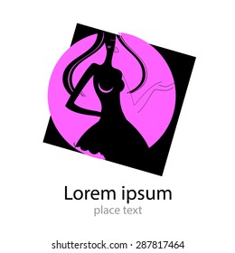 Salon - template logo . The design concept of the sign for the beauty salon , hairdresser , spa.