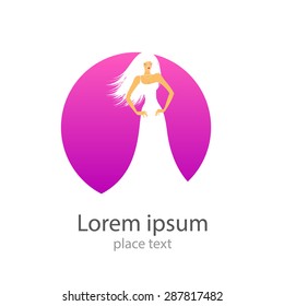 Salon - template logo . The design concept of the sign for the beauty salon , hairdresser , spa.