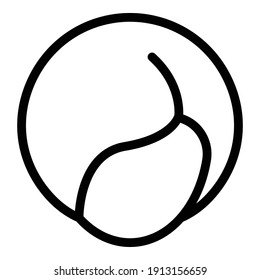 Salon wig icon. Outline salon wig vector icon for web design isolated on white background