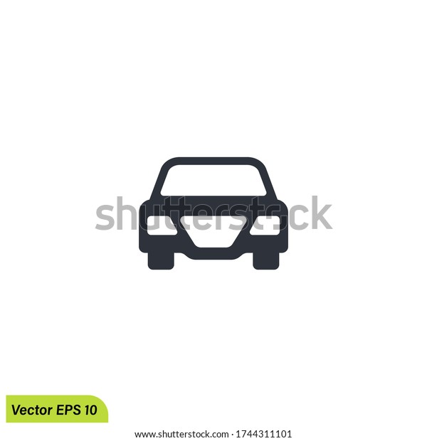 saloon car icon illustration in trendy style, vector\
eps 10