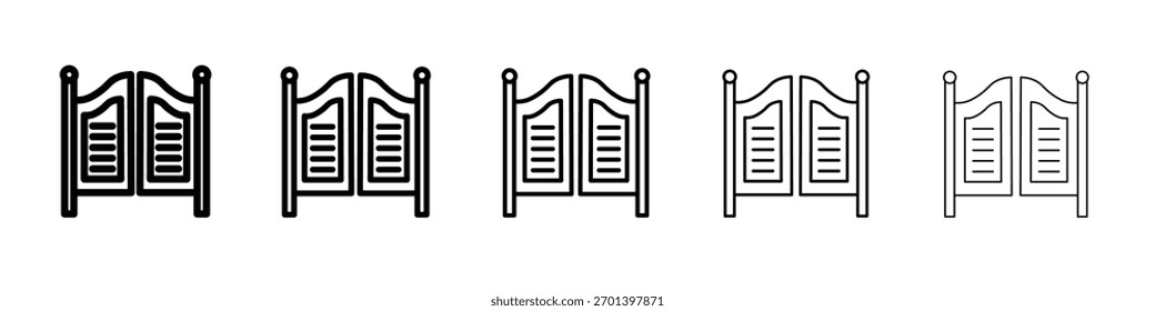 Diseño del icono de la puerta del salón, logotipo, App, UI. Ilustración vectorial, EPS