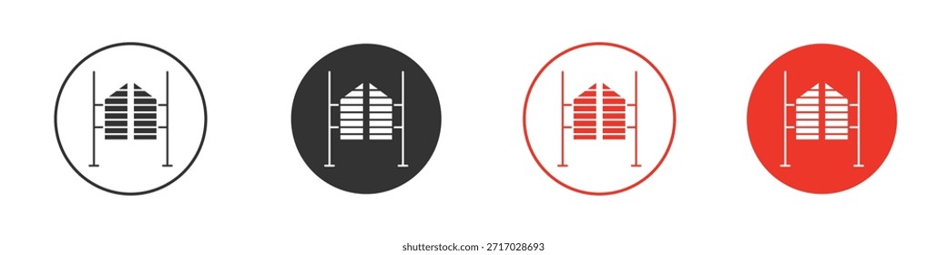 Saloon door icon. web vector design