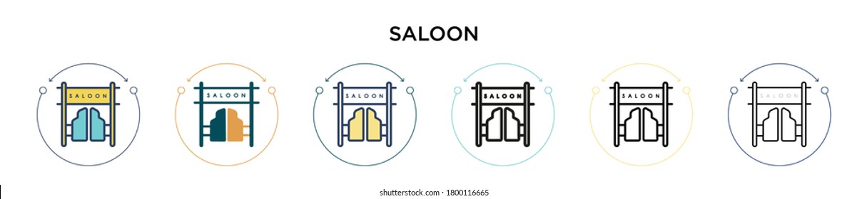 Icono de espacio en el estilo relleno, delgado, contorno y trazo. Ilustración vectorial de dos iconos vectoriales de color y negro se pueden utilizar para móviles, ui, web