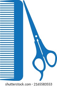 Saloon icon, hairstyle equipment icon vector