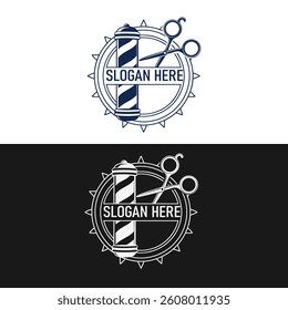 Saloon icon logo design template