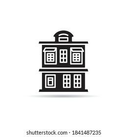 saloon icon on white background vector illustration