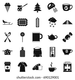Saloon icons set. Simple set of 25 saloon vector icons for web isolated on white background