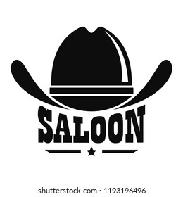 Saloon logo. Simple illustration of saloon vector logo for web design isolated on white background